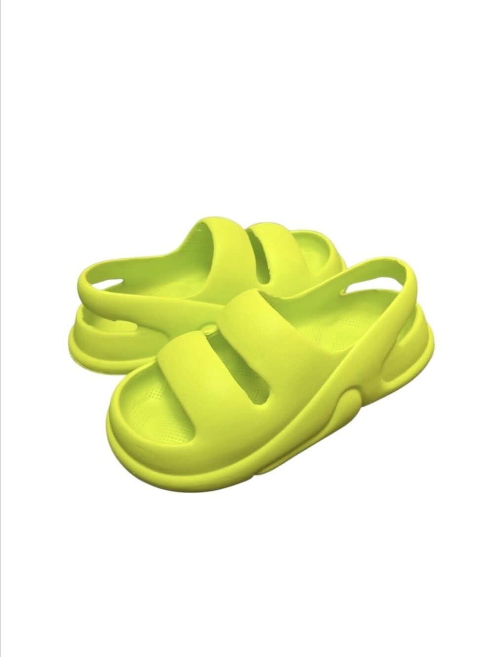 Women's 5B Style Lime Neon Green Sandle Size 8 NWT